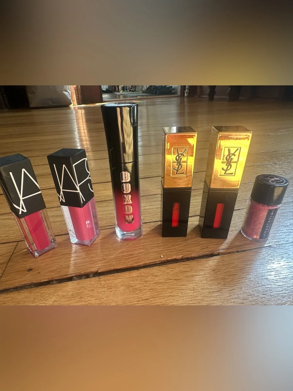 NARS & Buxom & YSL Assorted Pink and Red Lipstick Set